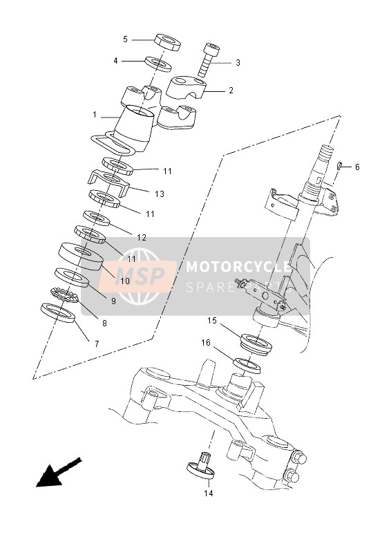 Yamaha VP250 2015 Steering for a 2015 Yamaha VP250